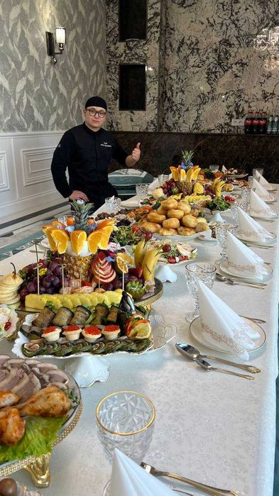 ПРОФЕССИОНАЛЬНЫЙ повар Алматы! Готовый дастархан