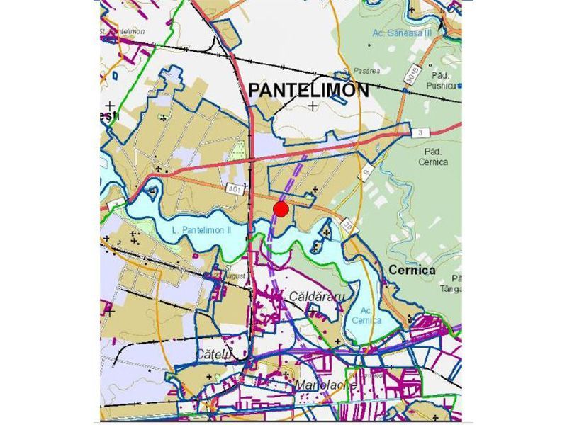 Proprietar vând teren intravilanîn Cernica/Pantelimon langa autostrada