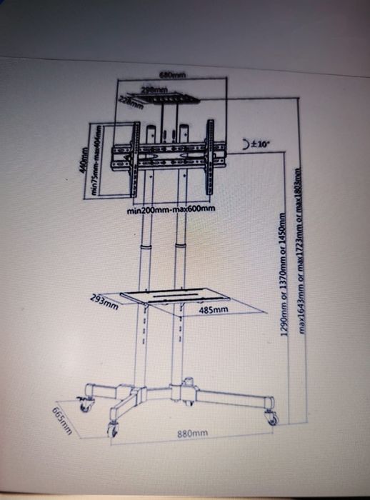 Raft pentru televizor/laptop