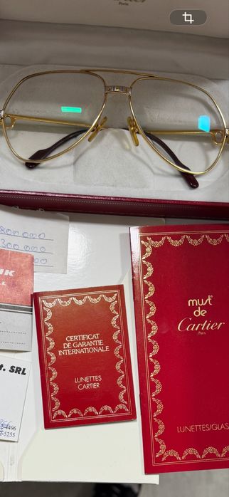 Ochelari Cartier Santos Vendome vintage anii 80’