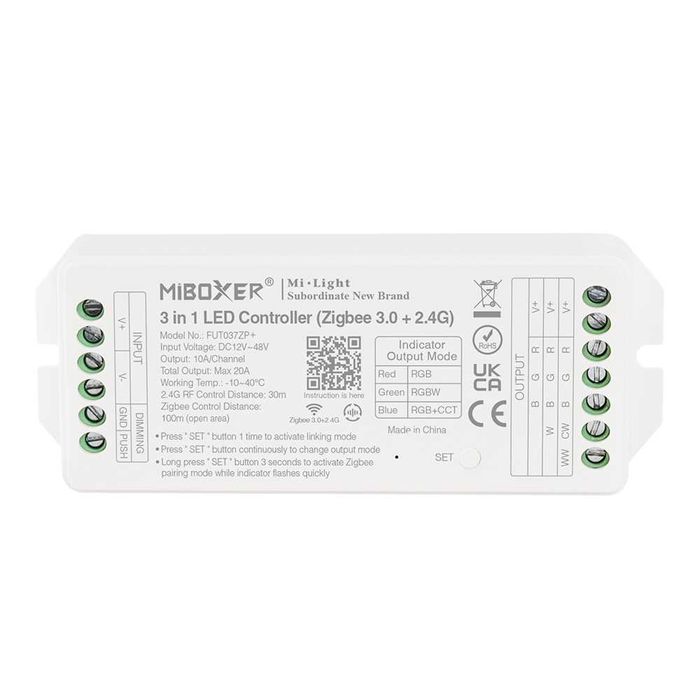 TUYA MiBoxer FUT037ZP+ ZigBee Kонтролер за LED ленти  RGB/RGBW/RGBCCT