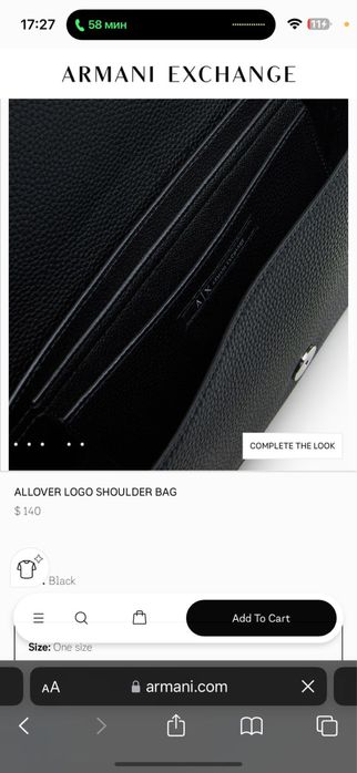 Новая сумка оригинал Armani Exchange