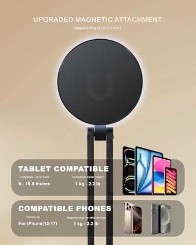 Нова метална Универсална стойка за таблет и телефон 6-18.5 инча въртяща 360° iPad поставка