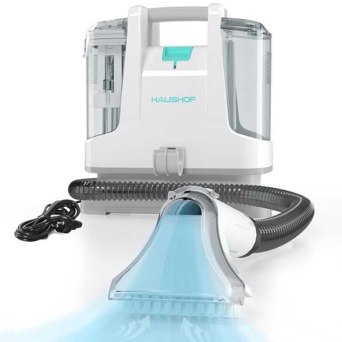 Aspirator, Haushof, Stainzapper, aparat de curățat pete, 400W, 28x15x26.5cm, Alb, aspirator de covoare, aspirator cu injectie extractie