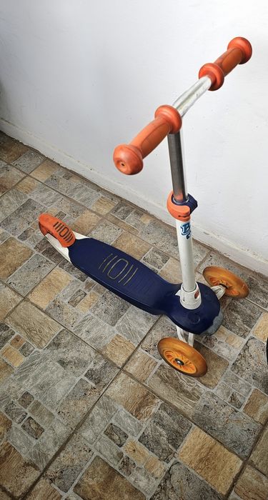 Trotinetă copii cu roți luminoase