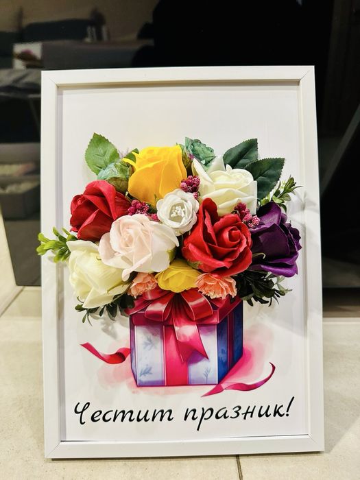 Картина със сапунени рози