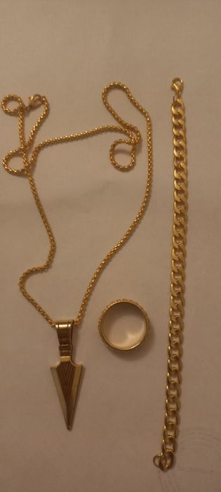 Набор подвеска браслет и кольцо.