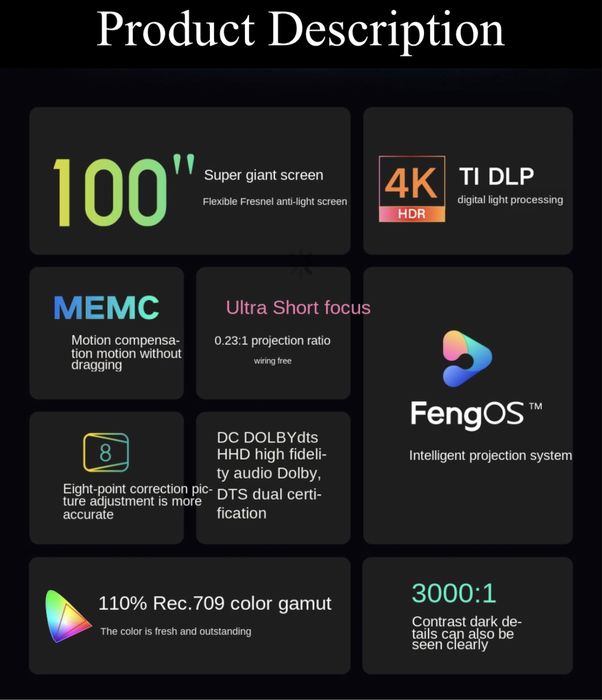 Xiaomi Mi Formovie 4K HDR10 projector TV ALR лазерный проектор ТВ кино