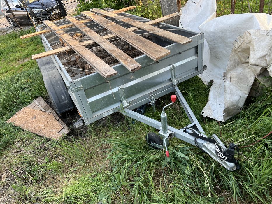 Remorca 2 axe  cu bena 2,6x 1,4m