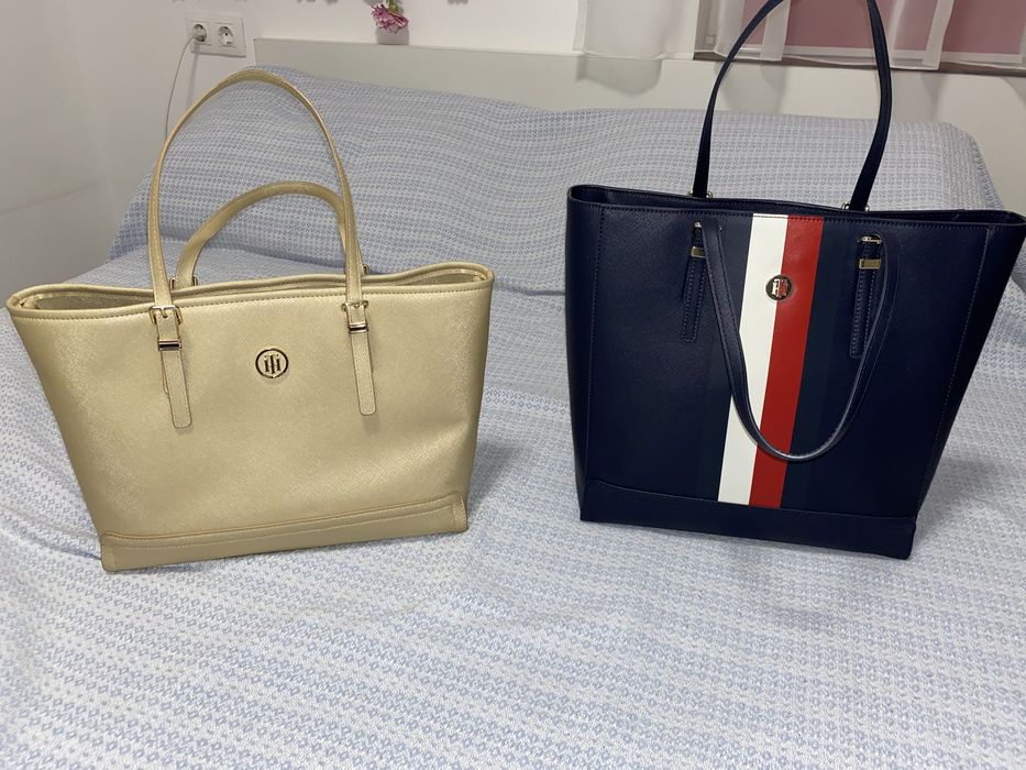 Tommy Hilfiger оригинална бизнес чанта златиста