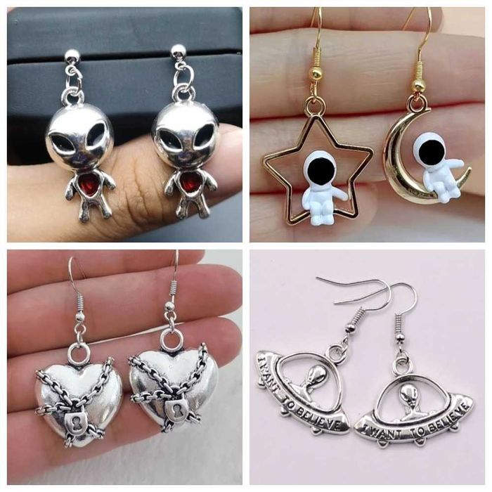 Красивые, редкие, необычные  Серьги (бижутерия)