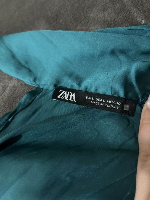 Рокля ZARA – изумрудено зелено