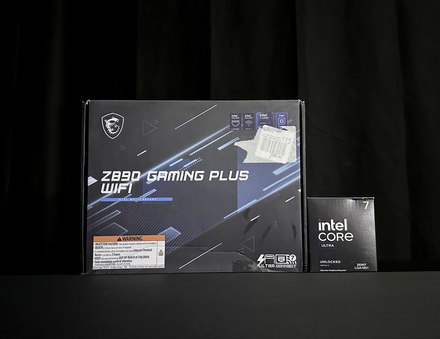 Intel Core Ultra 7 265F + MSI Z890 Gaming Plus WiFi