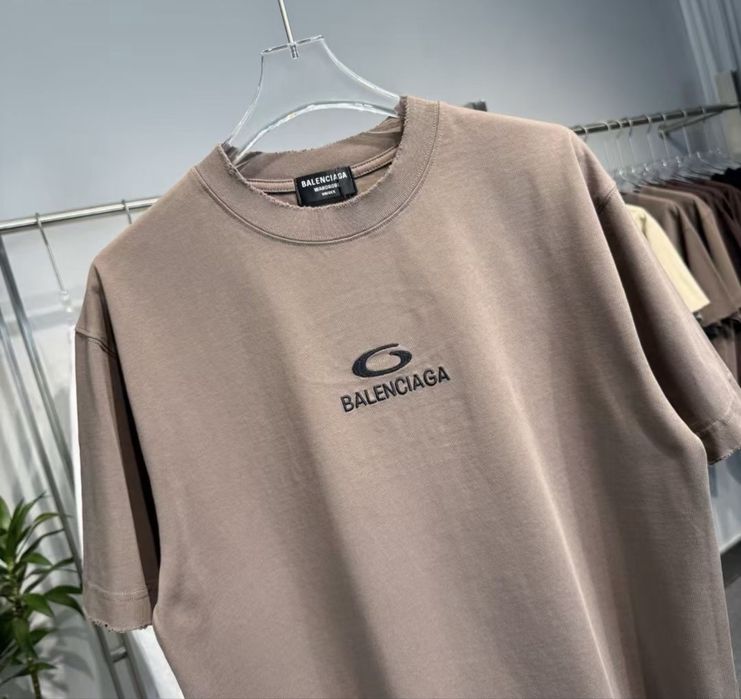 Tricou Balenciaga Brown  T-Shirt Maro [Verificare Colet] Caliate Premium