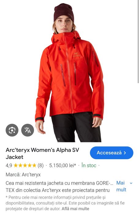 Geaca  dama  Arcteryx !