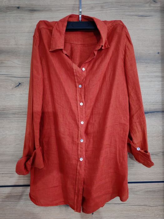 Massimo dutti! 100% лен риза