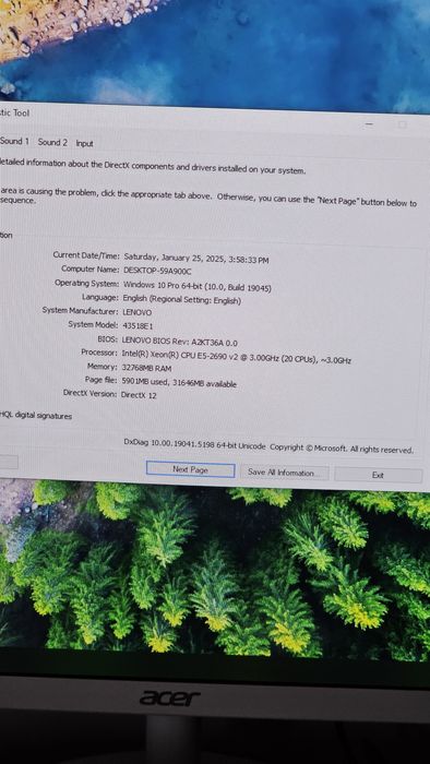 Stație de lucru Lenovo - Topografie/Cadastru sau gaming
Procesor Intel