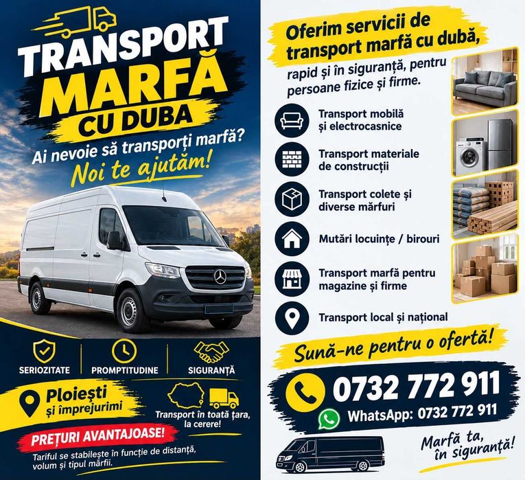 Transport Marfa & Mutari | Defrisari Curti/Terenuri | Pret Imbatabil