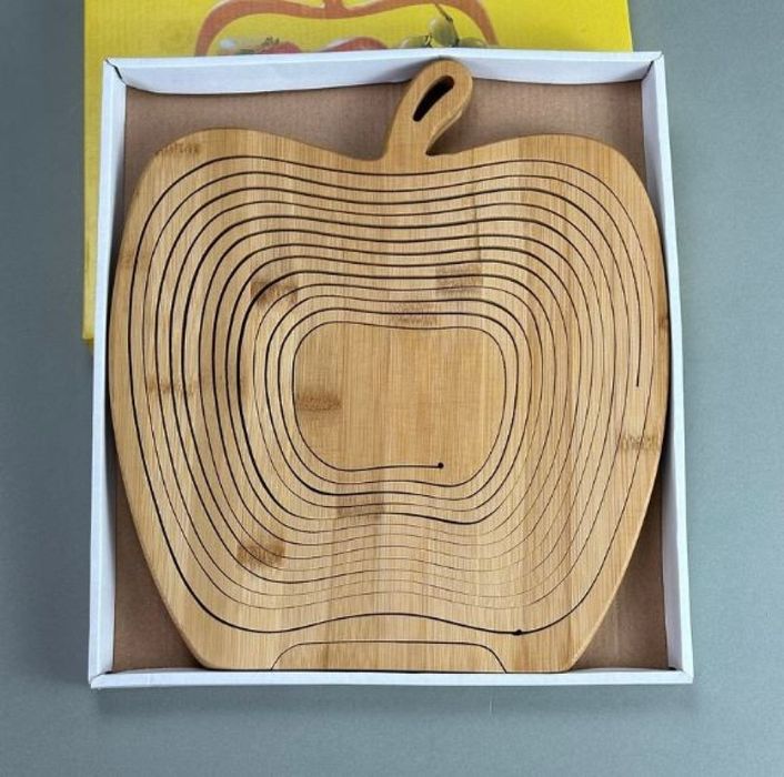 Сгъваема фруктиера за плодове и зеленчуци Бамбукова