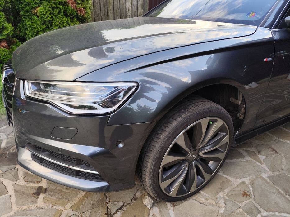 Fata completa Audi A6 C7 4G facelift Sline cu faruri matrix.2015+  Bara Sline far capota trager aripa radiator ventilator