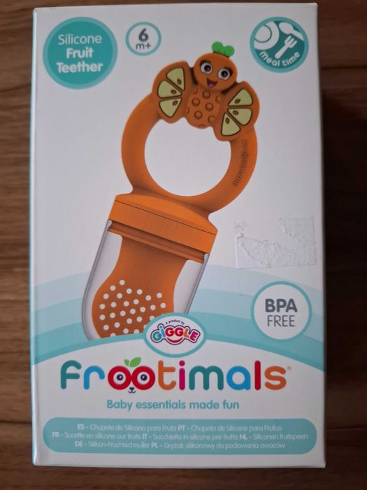 Силиконова залъгалка Frootimals за плодове- нова