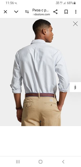 POLO Ralph Lauren Slim Fit Cotton / 2XL НОВО! ОРИГИНАЛ! Мъжка Риза