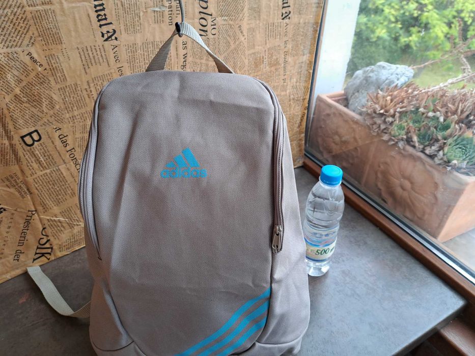 раница Adidas-Нова!бежова,текстилна чанта,адидас