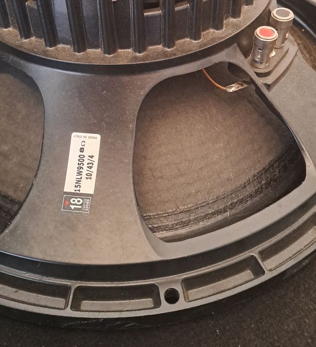 1 бр. Двойна бас каса 15inch. 1x2000W. на 4ohms. Eighteen