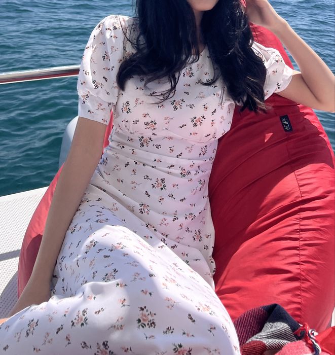 Летнее платье с открытой спиной