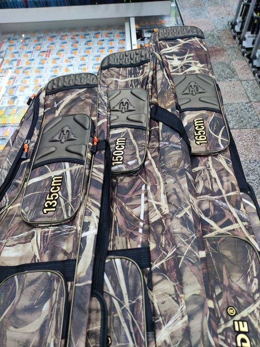 Троен Калъф за Въдици и Макари 135см/150см/165см