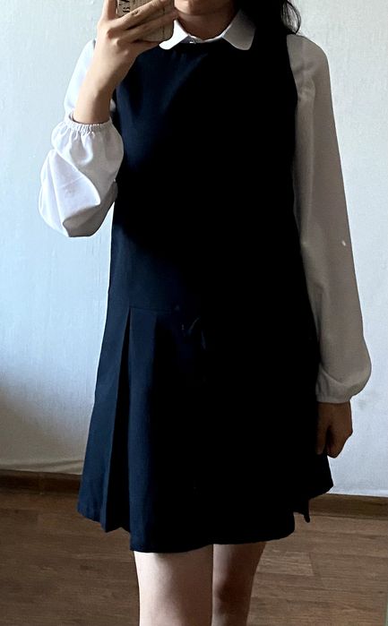 Сарафан темно синий