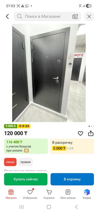 Дверь металлический