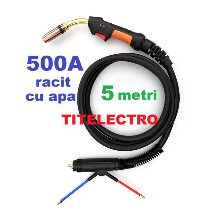 Pistolet 500A racit cu apa 5metri  sudura MIG-MAG cu sarma argon CO2