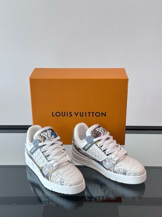 Adidasi Louis Vuitton Trainer piele piton Premium