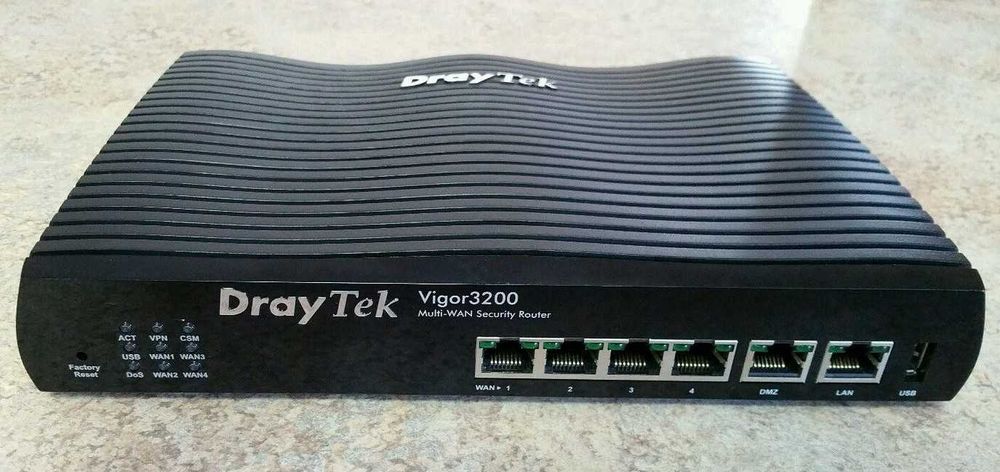 Рутер DrayTek Vigor 3200 Quad Wan с Rack Mount Plate RM1