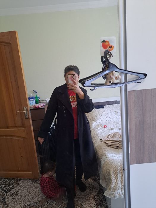 Qora palto yangi uzun