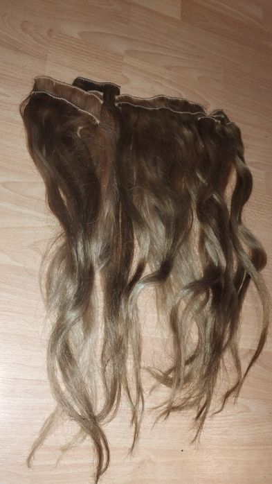 Extensii de par cu clip on-50 cm- blond natural