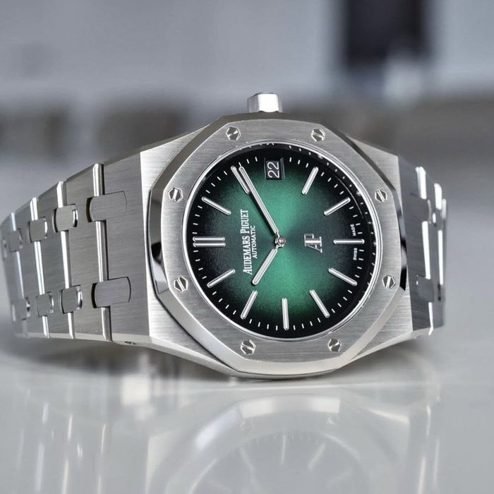 audemars piguet royal oak green dial jumbo