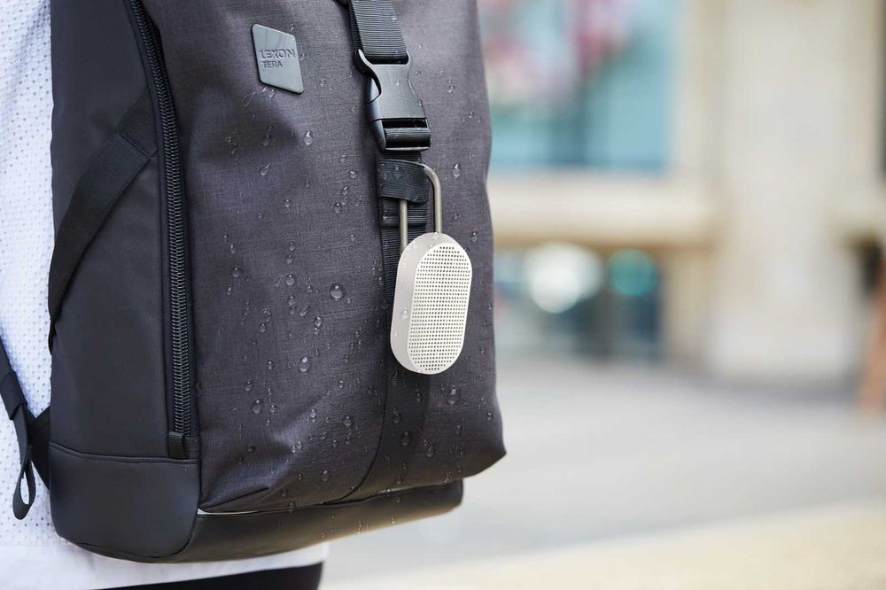 Boxa portabila cu carabina, LEXON, Mino T, Bluetooth, Alb