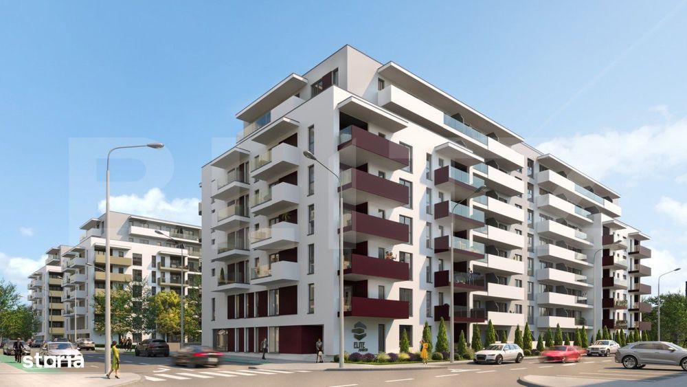 Apartament cu 2 camere, 45 mp, Ansamblu Rezidential, zona RIVUS