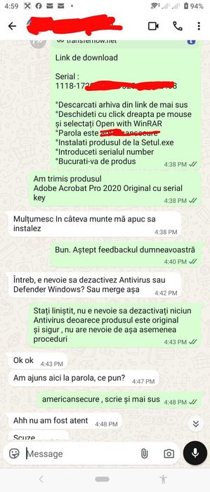 Licenta Adobe Acrobat Pro originala  permanenta serial ley oficiala documente PDF WINDOWS &MAC  Livrare mail in orice judet /oras