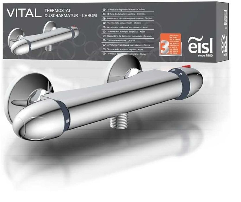 Модерен, дизайнерски термостатен смесител.