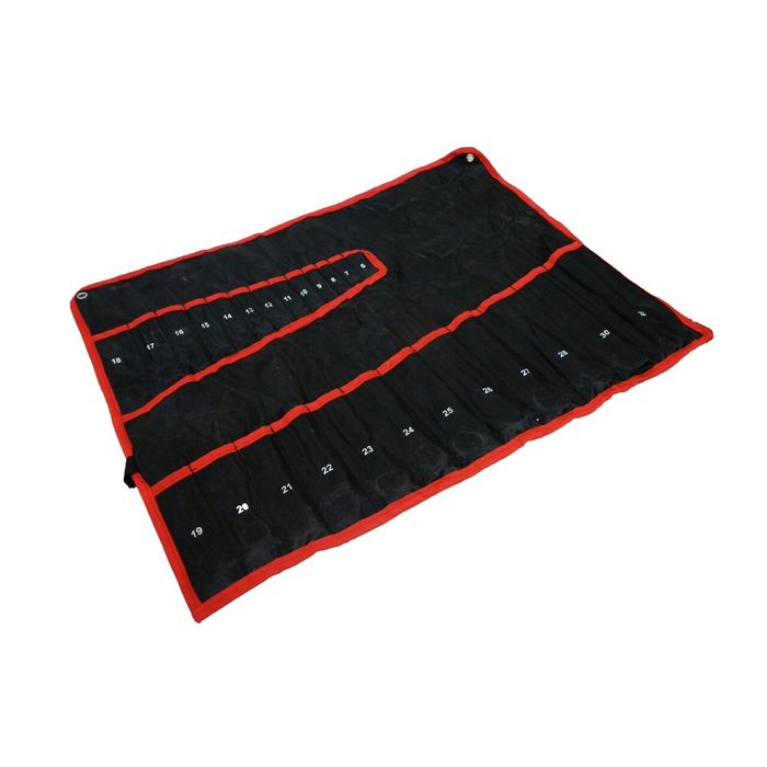Husa pentru chei fixe, tip pres, 25 buzunare, Silver
