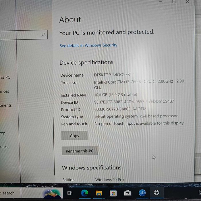 Dell Latitude 7480 i7 7600U 16GB 256SSD - с оригинално зарядно