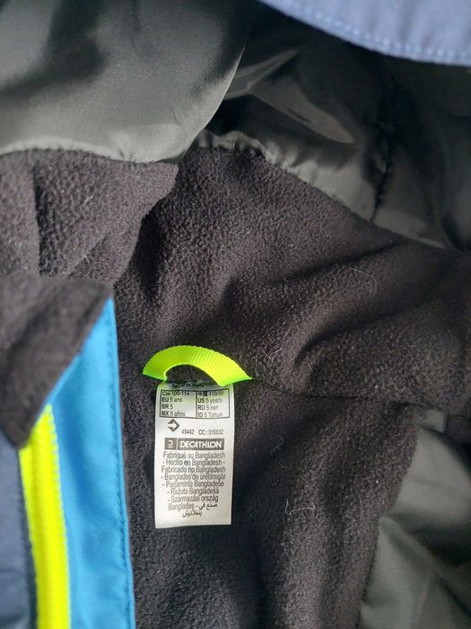 Costum ski/zăpadă Wedze de la Decathlon, 5-6 ani, băiat