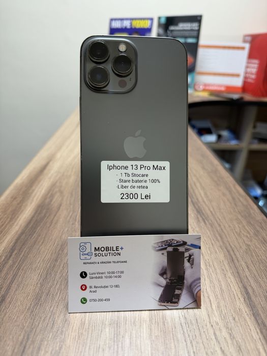 Iphone 13 Pro Max 1Tb stocare Sanatate baterie 100%