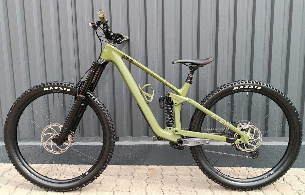 Bicicleta Second hand enduro CUBE Stereo ONE 77, carbon, verde, M