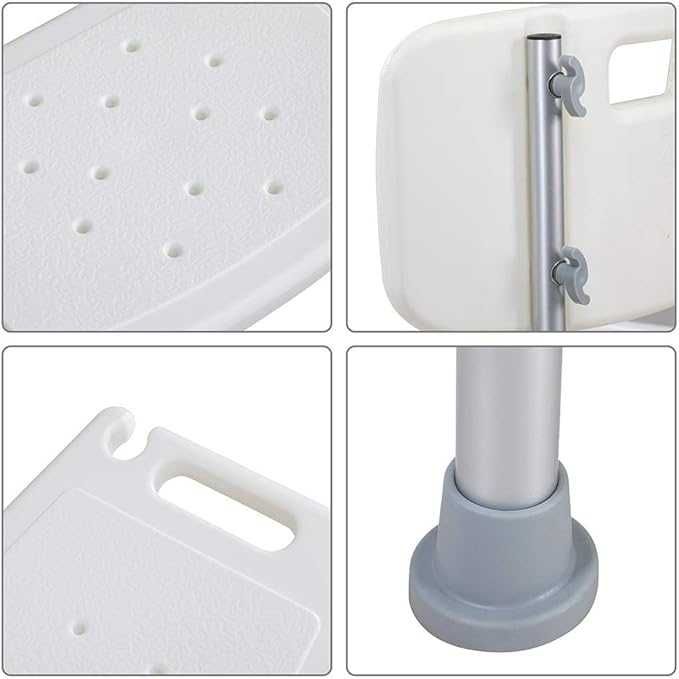 Алуминиев стол за баня Bakaji Стол за възрастни и трудноподвижни до 225кг