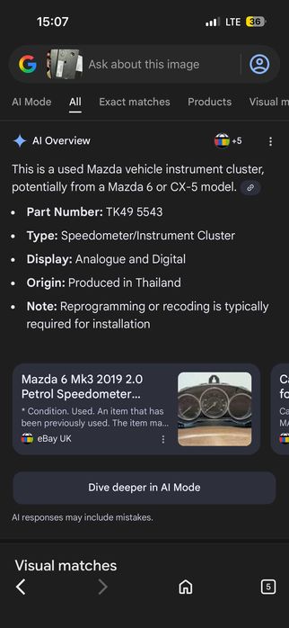 Табло / Километраж Mazda 6 / CX-5 – оригинал