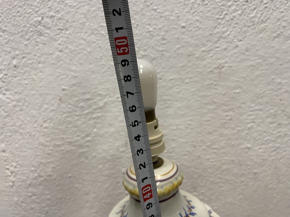 Голяма италианска лампа от порцелан